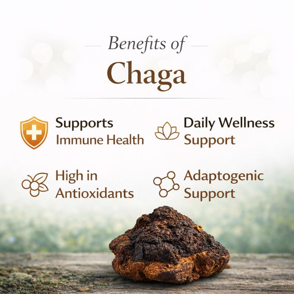 Chaga Mushroom Tincture Dual Extract | Immune Support | Antioxidant Rich | Adaptogen | Herbal Extract | Small Batch Canada